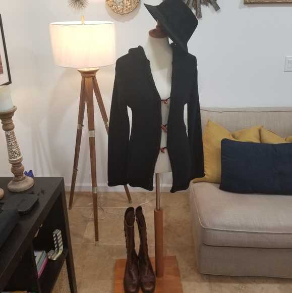 Sweater Hooded Cardigan - Picture 2 of 8